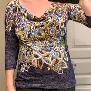 Anthropologie Postage Stamp Top